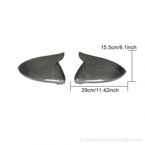 M Style Carbon Fiber Rear Side View Mirror Cover for Volkswagen Golf 7 Mk7 7.5 2013-2019